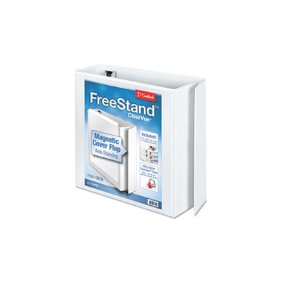 BINDER, FreeStand, Easy Open, Locking, Slant-D Ring, 3" Cap, 11" x 8.5", White