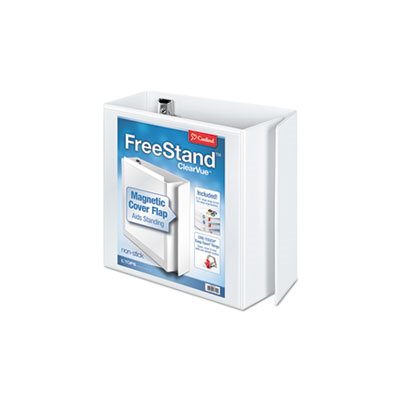 BINDER, FreeStand, Easy Open, Locking, Slant-D Ring, 5" Cap, 11" x 8.5", White