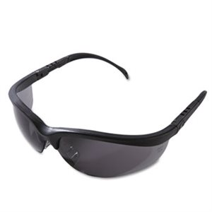 GLASSES, SAFETY, Klondike, Matte Black Frame, Gray Lens