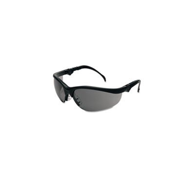 GLASSES, SAFETY, Klondike, Plus, Black Frame, Gray Lens