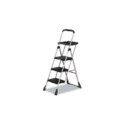 LADDER, PLATFORM, Max Work, 3-STEP, Steel, 22"w x 31"d x 55"h, Black