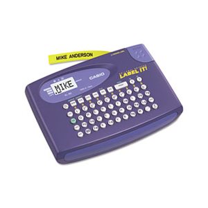 LABEL MAKER, CASIO, KL-60L, 2 Lines, 6.625"w x 4.5"d x 1.0625"h