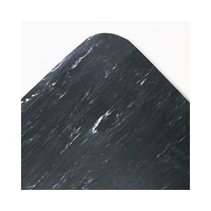 MAT, Cushion-Step Surface, 36" x 60", Marbleized Rubber, Black