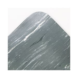 MAT, Cushion-Step Surface, 36" x 72", Marbleized Rubber, Gray