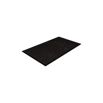 MAT, Safewalk, Light Drainage, Safety, Rubber, 36" x 60", Black