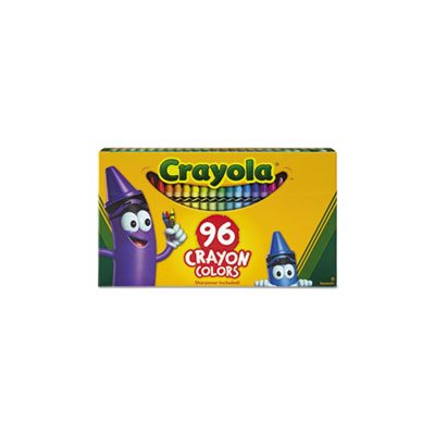CRAYONS, CRAYOLA, Classic Colors, Flip-Top Pack, w /  Sharpener, 96 Colors