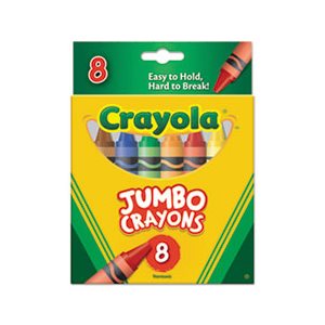 CRAYONS, So Big, Large Size, 5" x .56", 8 Colors