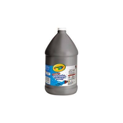 PAINT, Washable, Black, 1 gal