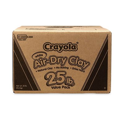 CLAY, AIR-DRY  WHITE  25 LBS