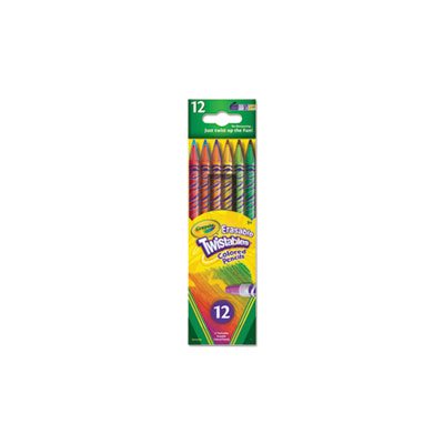 PENCILS, COLORED, Twistables, Erasable, Assorted, 12 / SET