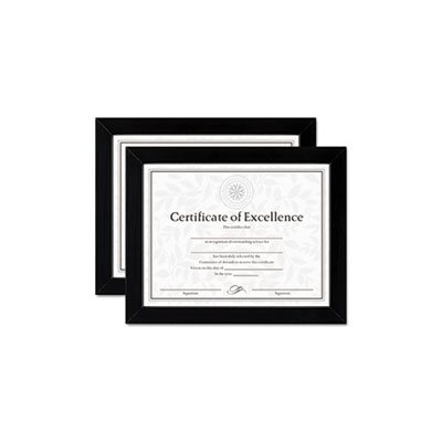 FRAME, Document / Certificate, Wood, 8.5" x 11", Black, Set of Two