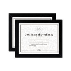 FRAME, Document / Certificate, Wood, 8.5" x 11", Black, Set of Two