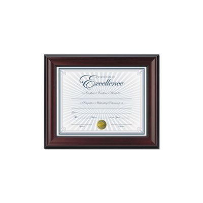 FRAME, DOCUMENT, Wall-Mount, Plastic, 8.5" x 11", ROSEWOOD