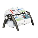 VISIFIX Duo Rotary Business / Address File Holds 800 4 1 / 8 x 2 7 / 8 Cards, Black