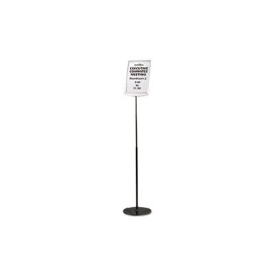 SIGN STAND, Sherpa, Infobase, Acrylic / Metal, 40"-60" High, Gray