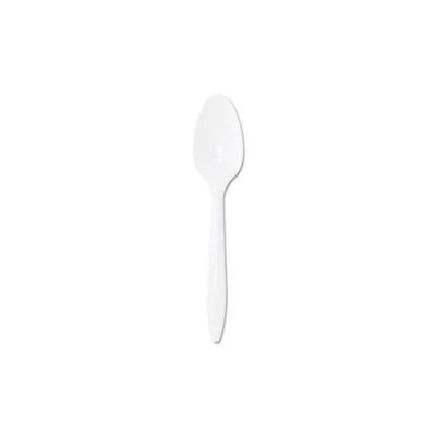 TEASPOONS, PLASTIC, Style Setter, Medium weight, 1000 / Carton, WHITE