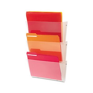 POCKET FILE, WALL, Unbreakable, Letter, Three Pocket, Clear