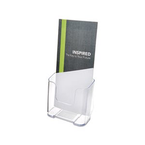 HOLDER, DocuHolder, for Countertop or Wall Mount Use, 4.25"w x 3.25"d x 7.75"h, Clear