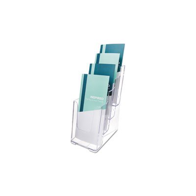 HOLDER, Multi Compartment, DocuHolder, Four Compartments, 4.875"w x 6.125"d x 10"h, Clear