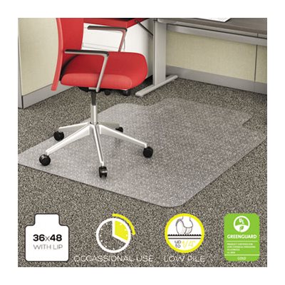 ETS MAT, ECONOMAT CHAIR LOW PILE 36X48 W / LIP CLEAR