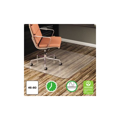 MAT, CHAIR, EconoMat, Anytime Use, for Hard Floor, 46" x 60", Clear