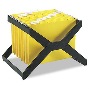 RACK, X HANGING FILE, LETTER / LEGAL, BLACK