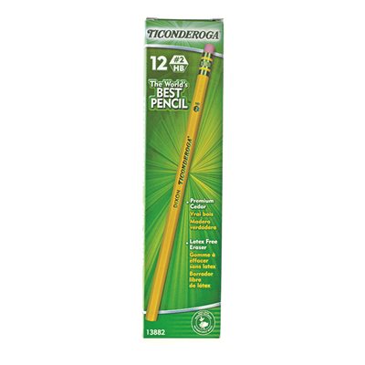 PENCIL, Woodcase, HB #2, Yellow, Dozen