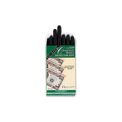 Smart Money Counterfeit Bill Detector Pen for Use w / U.S. Currency, Dozen