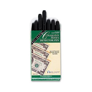 Smart Money Counterfeit Bill Detector Pen for Use w / U.S. Currency, Dozen