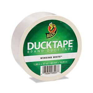 TAPE, DUCT, Colored, 9 mil, 1.88" x 20 yds, 3" Core, White