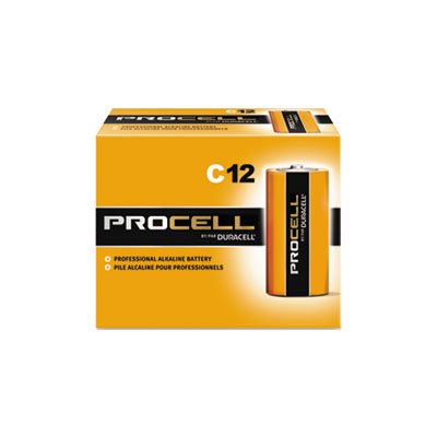 Procell Alkaline Batteries, C, 12 / Box