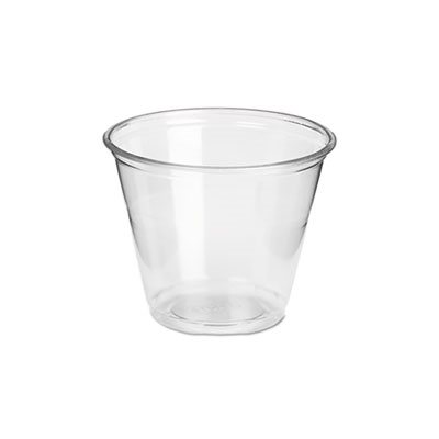 CUPS, PLASTIC, DIXIE PETE Cups, Cold, 9oz, Regular Size, CLEAR, 50 / Pack, 20 Packs / Carton