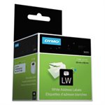 LABELS, ADDRESS, DYMO, LabelWriter, 1.125" x 3.5", White, 130 Labels / Roll, 2 Rolls / Pack