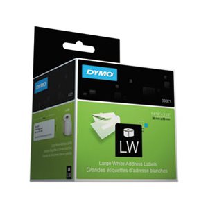 LABELS, ADDRESS, DYMO, LabelWriter, Address, 1.4" x 3.5", White, 260 Labels / Roll, 2 Rolls / Pack