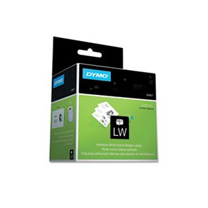 LABELS, NAME BADGE, DYMO, Self-Adhesive, 2.25" x 4", White, 250 / Box