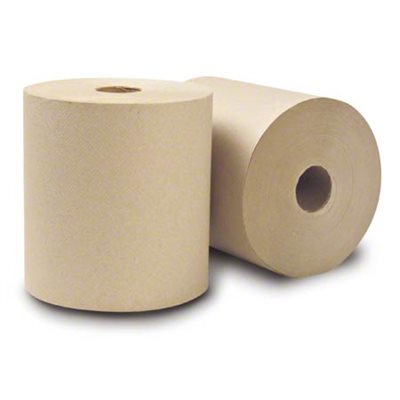 TOWEL, PAPER, ROLL, BROWN, ECOSOFT, GREEN SEAL, 7.5" x 800',CS / 6