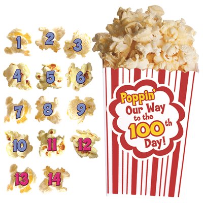 BULLETIN BOARD SET, 100 DAYS OF POPCORN