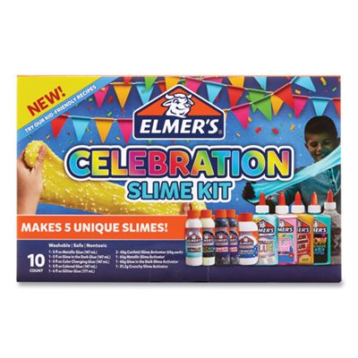 GLUE, SLIME CELEBRATION KIT 36.97 OZ ASSORTED COLORS