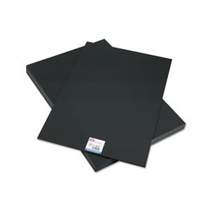 BOARD, FOAM, CFC-Free, Polystyrene, 20" x 30", Black Surface and Core, 10 / Carton
