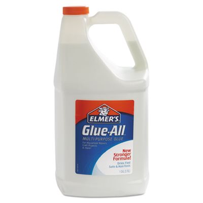 GLUE, Glue-All, White, Repositionable, 1 gal