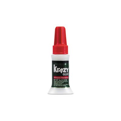 GLUE, KRAZY, All Purpose, Brush-On, .17oz, Clear