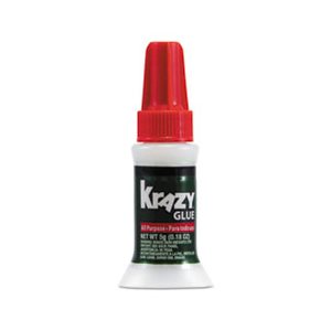 GLUE, KRAZY, All Purpose, Brush-On, .17oz, Clear