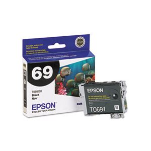 CARTRIDGE, EPSON, T069120 (69) DURABrite Ink, Black