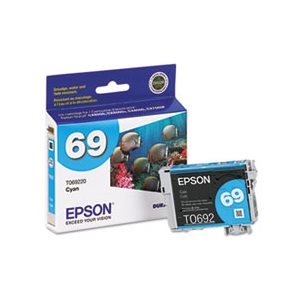 CARTRIDGE, EPSON, T069220 (69) DURABrite Ink, Cyan