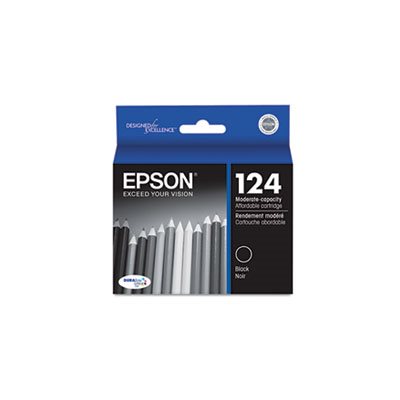 CARTRIDGE, EPSON, T124120 (124) DURABrite Ultra Ink, Black