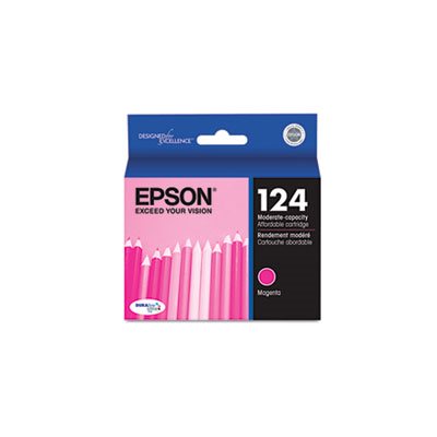 CARTRIDGE, EPSON, T124320 (124) DURABrite Ultra Ink, Magenta