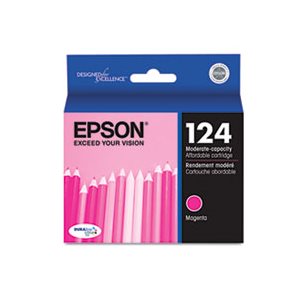 CARTRIDGE, EPSON, T124320 (124) DURABrite Ultra Ink, Magenta