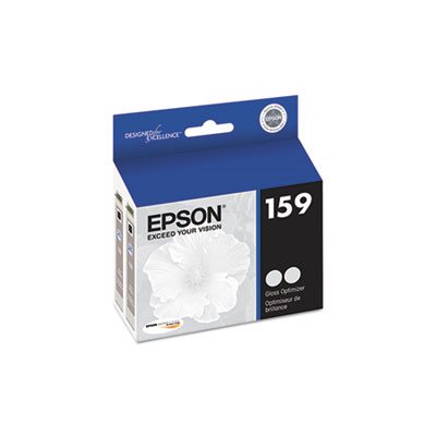 CARTRIDGE, EPSON, T159020 (159) UltraChrome Hi-Gloss 2 Gloss Optimizer Ink, Clear, 2 / PACK