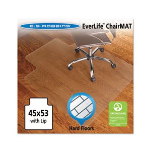 MAT, CHAIR, 45" x 53", W / Lip, Economy Series, for Hard Floors