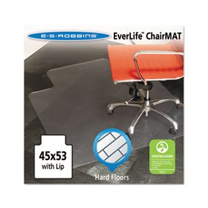 MAT, CHAIR, 45"x 53", W / Lip, Multi-Task Series, for Hard Floors, Heavier Use